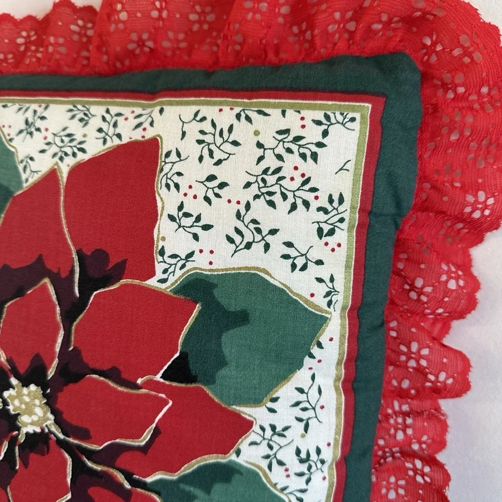 Handmade vtg poinsettia